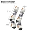 thumbnail image 2 of Fotbe Tropical Leaves Calcetas Divertidas Estampadas para Hombre y Mujer, Calcetas de Algodón hasta la Rodilla para Caminar, Correr, Enfermería y Embarazo, 2 of 6