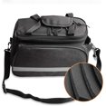 thumbnail image 2 of Bike Bag, Luggage Carrier Bag, Saddle Bag, Multi-Function Pannier, Backpack, Handbag, Durable Nylon With Waterproof Rainproof Cover, 2 of 10