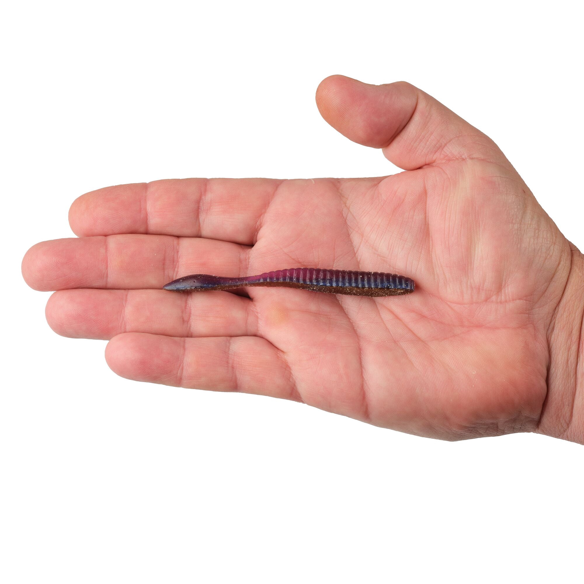 Berkley Lab Series™ Flat Worm, 3.6 in, Ember Jelly Fusion (10 Count)