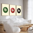 thumbnail image 2 of Set of 3 Vintage Billiards Prints, Retro Hand Painted Wall Art Prints, Stylish Wall Art, Set of Three Billiards Posters 6, 7, 8 Ball Prints, Vintage Game Room Decor, Dorm Wall Art, Unframed, 2 of 3