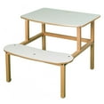 thumbnail image 4 of Wild Zoo Furniture s-d wht-tan-wz Student Desk - White-Tan, 4 of 10