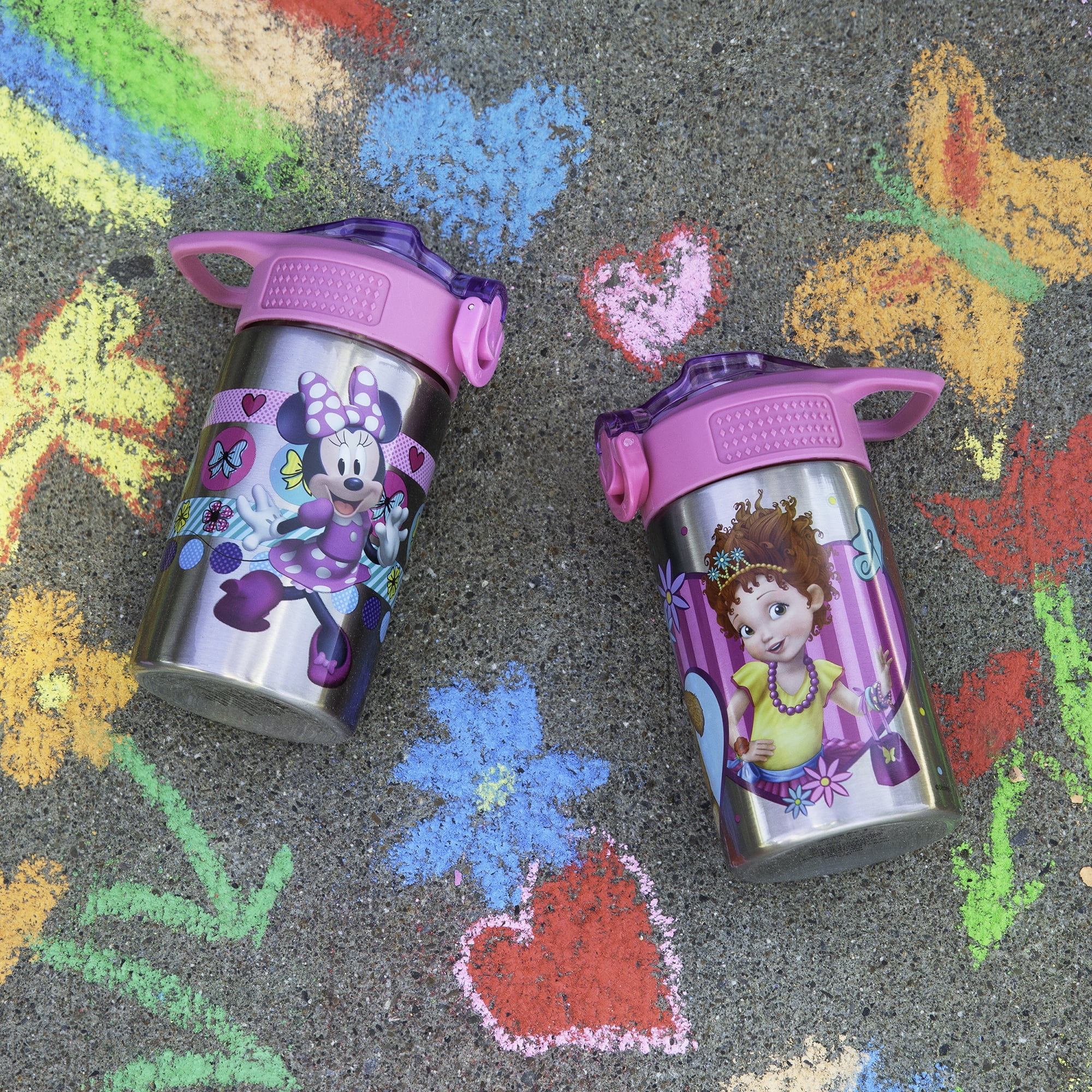 TOYBARN : Disney Minnie Mouse 16.5 oz Kids Sullivan Sports Water Bottle - 2  PACK