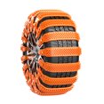 thumbnail image 1 of (Combinación A+A) Cadena Antideslizante para Neumáticos Automóvil Tendón Res Engrosado Cadena Antideslizante Universal para Automóviles Y Vehículos (6 Piezas Naranja), 1 of 9
