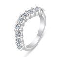 thumbnail image 2 of 1.00ctw Chevron Diamond Wedding Band in 14K White Gold, 2 of 2