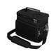 thumbnail image 1 of Bolsa de almuerzo térmica con aislamiento de oficina Bolsas de caja de comida de picnic Bolsa de asas de almuerzo impermeable portátil con cremallera Negro BLESIY Bolsas de almuerzo con aislamiento, 1 of 8