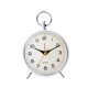 thumbnail image 3 of Reloj despertador mecánico de escritorio de metal con luz y vibración, alarma analógica. blanco, 3 of 9
