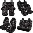 thumbnail image 3 of Uorisanigo Gothic Moon Sun 10 Pcs Cars Seat Covers with Comfortable Soft Car Steering Wheel Cover Cars Seat Belt Cover and Auto Water Cup Coaster Chapstick Holder Universal Fit for Car SUV, 3 of 7