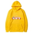 thumbnail image 4 of Virmaxy Sweat à Capuche Graphique Léopard à Carreaux pour Femmes, Mode Décontractée, Impression de la Saint-Valentin, Manches Longues, Jaune-D S, 4 of 4