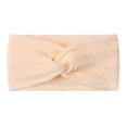 thumbnail image 1 of Baby Girls Elastic Turban Headband Hair Accessories Kids Knotted Soft Head Wrap Hairband, Light Pink, 1 of 4