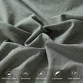 thumbnail image 5 of MooMee Pillowcases 100% Washed Cotton Linen Like Textured Envelope Closure Set of 2 (Heathered Green, Standard), 5 of 5