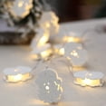 thumbnail image 1 of Xihbxyly Luces Led Navideñas de Madera con Forma de Copo de Nieve, Diseño de Casa Ahuecada, Funciona con Pilas, Ambiente Cálido, Decoración para Fiestas, Uso Interior y Exterior, Dormitorio o Boda, 1, 1 of 3
