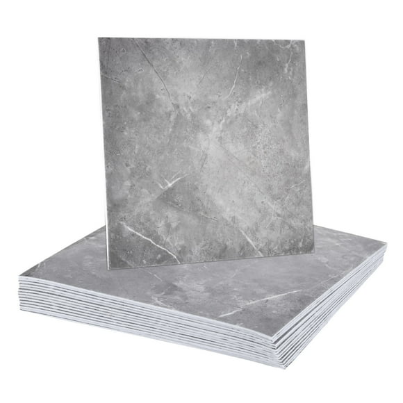 Uxcell 15Pcs Azulejos de Mármol Autoadhesivos, Paneles de Pared Impermeables para Salpicadero, Azulejos de Ducha Autoadhesivos de 12"x12" para Baño, Diseño de Jade de Palacio
