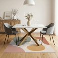 thumbnail image 3 of ODIKA 5'x7' Warm Earth Tones Abstract Design Washable Area Rug Modern Organic Shapes with Leaf Motif for Guest Room, Lounge, Apartment, Non-Slip Low Profile, Stain Resistant, 3 of 7