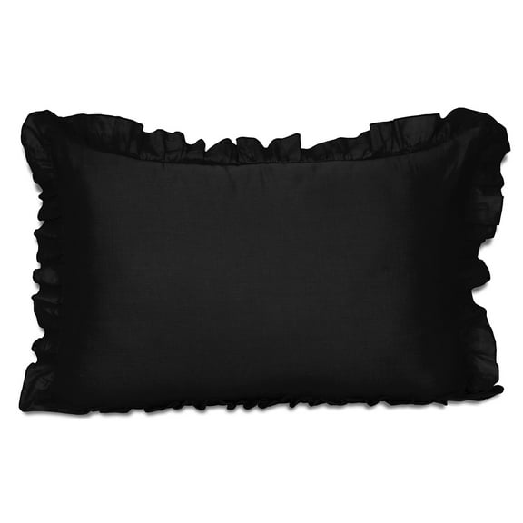 Vargottam Ruffled Pillow Sham Standard 26x20 Cotton Frill Pillow Cases Shabby Chic Farmhouse Decor Pillowcase