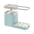 thumbnail image 1 of Cateissary Dispensador de jabón con soporte de esponja Estante colgante Caja de detergente líquido Contenedor de limpieza Prensa multifuncional Cocina y Comedor Verde, 1 of 6