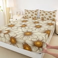 thumbnail image 3 of Castle Fairy Floral Daisy Bed Sheets for Female Men,Exotic Style King Sheets, 3 of 7