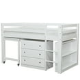 thumbnail image 2 of Junior Twin Low Loft Bed with Desk, Chest, and Bookcase, 2 of 5