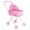 C, variant on EGNMCR Doll High Chair With Tray Simulation Miniature Adjustable Doll High Chair Foldable Doll Furniture For Pretend Play No Doll Plastic Child Bed Package