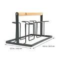 thumbnail image 4 of 1Pc Nordic Style Water Cup Draining Rack Coffee Mug Storage Holder (Black), 4 of 9