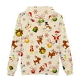 thumbnail image 4 of Lilgiuy Men's Casual Christmas Sweater Fleece Digital Printing Hooded Sweatershirt, 4 of 5