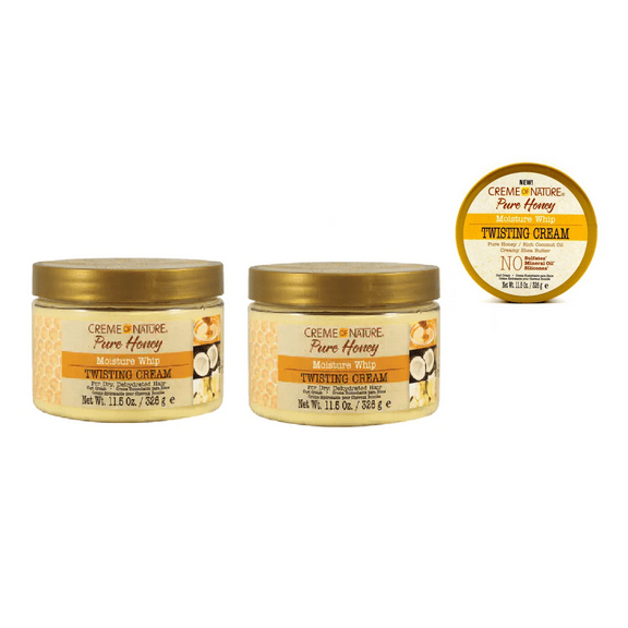 Creme Of Nature Pure Honey Moisture Whip Twisting Cream, Net.Wt 11.5 oz (2)