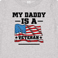 thumbnail image 4 of Inktastic My Daddy is a Veteran Boys or Girls Baby T-Shirt, 4 of 5