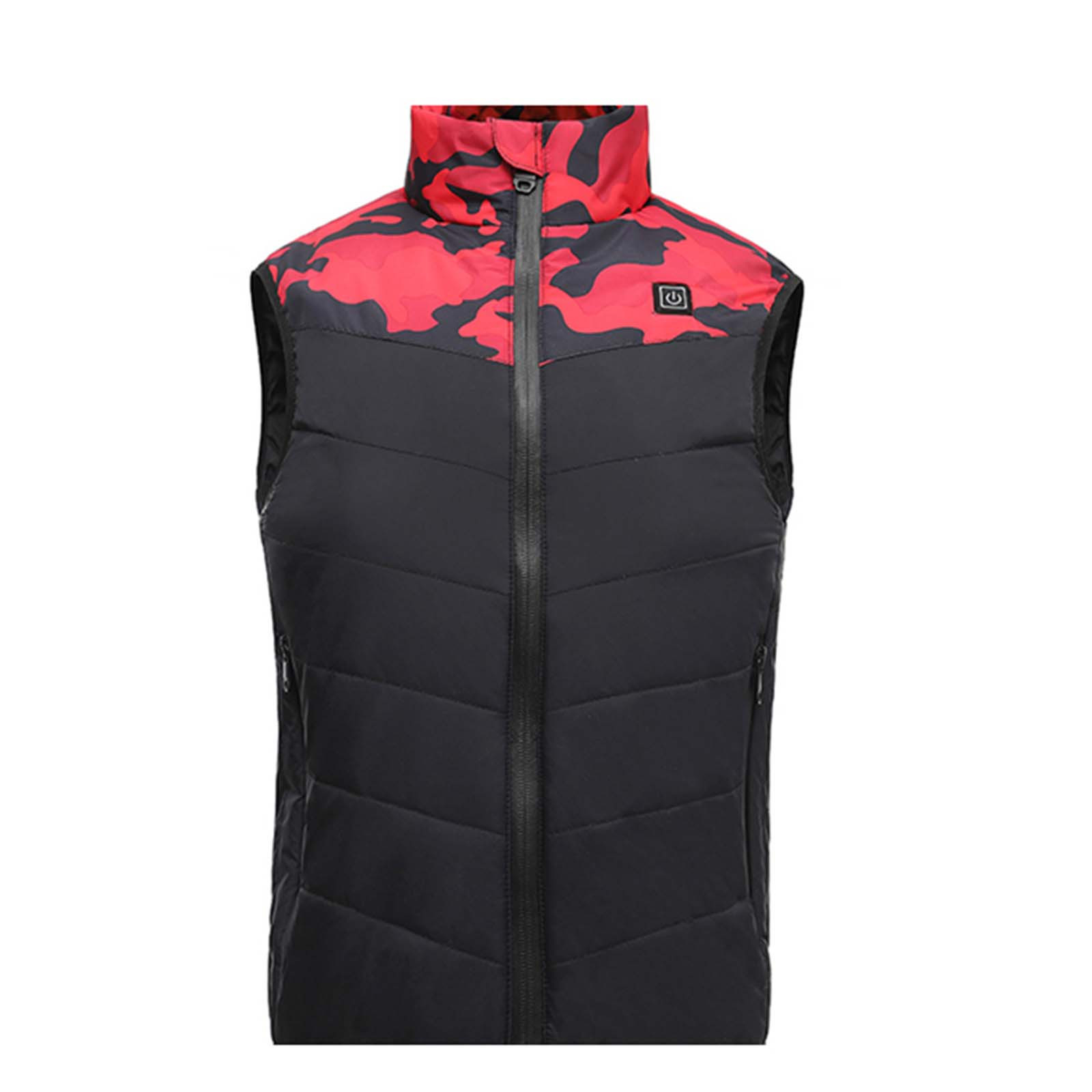 Snilers Kid s Heated Vest Electric Heated Jacket Unisex Baby Boys Girls Camouflage Vest Electric Heating USB Cotton Padded Vest USB Charging Electric