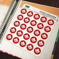 thumbnail image 5 of Canada Maple Leaf Home Country Solid Red Officially Licensed Planner Calendar Scrapbooking Crafting Stickers, 5 of 7