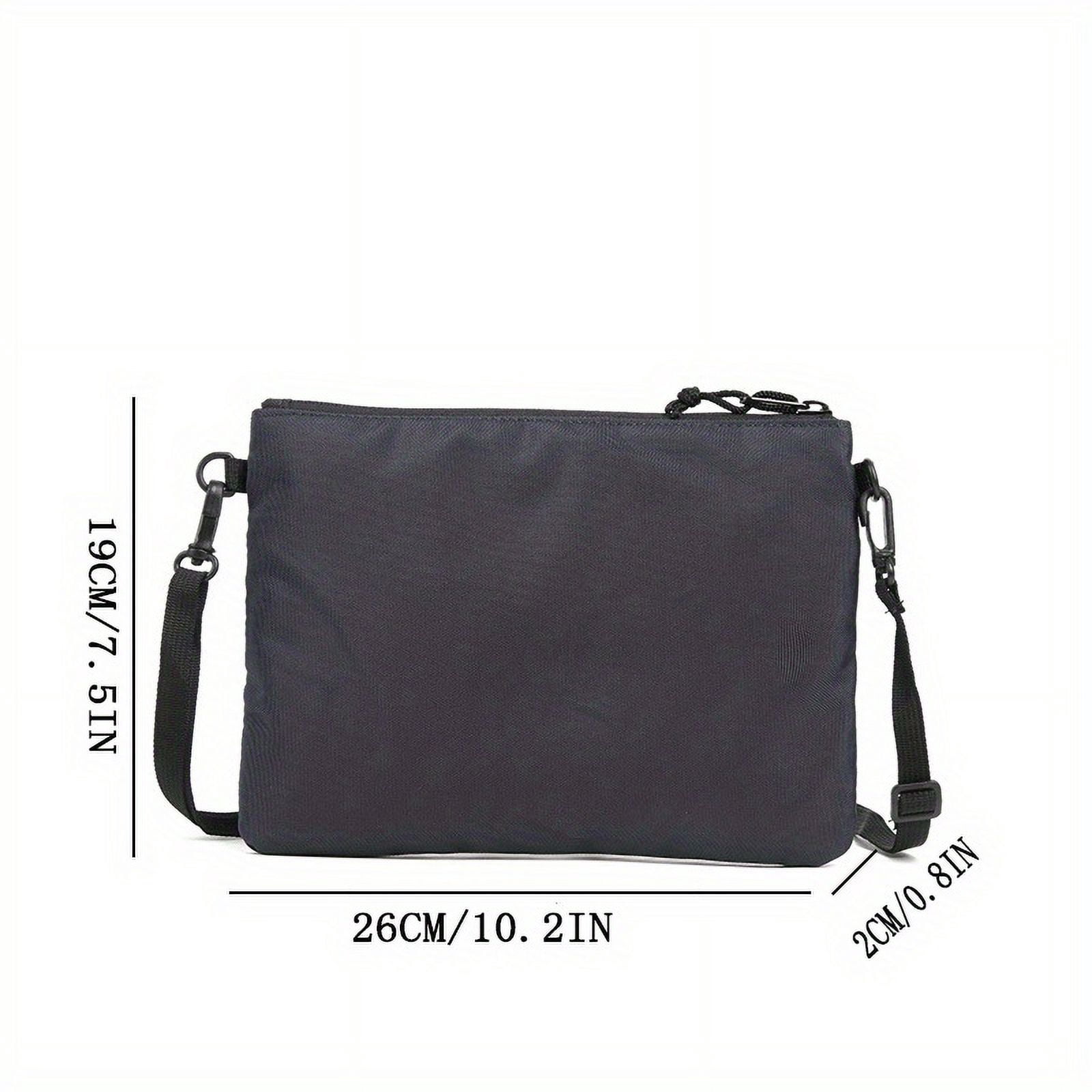 HMSHA Casual Sling Bag For Men Thin Fashionable Crossbody Bag For Hanging Out & Daily Commute Portable Shoulder Bag