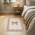thumbnail image 3 of ODIKA Border Single Centered Knot Motif Dainty Delicate Coquette Ribbon Refined for Bedroom, Nursery, RV, Pet Friendly & Kids Safe Bedside, 3 of 7