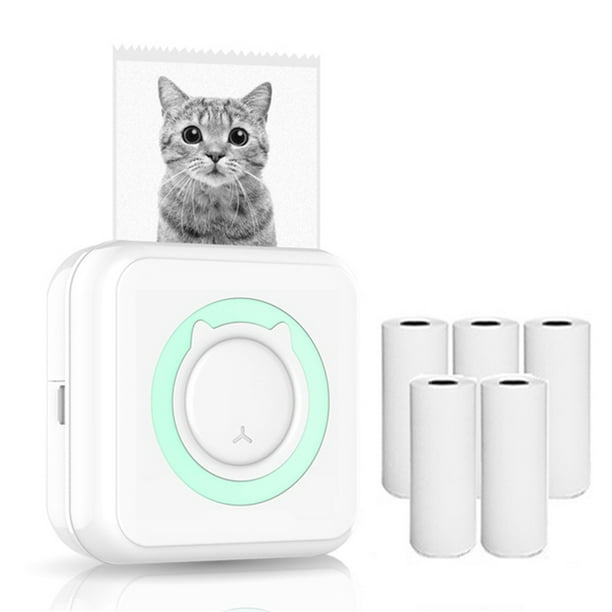 Pocket Printer Mini Sticker Printer Bluetooth Inkless Thermal Photo