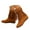 Brown, variant on Woman Cowboy Boots Mid Calf Fringe Western Cowgirl Boots for Women Comfortable Low Heel With Zipper Brown,Size 6