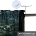 thumbnail image 5 of Waterfall Landscape Window Curtain Valances Spring Forest Natural Scenery Privacy Decorative Rod Pocket Short Window Valance Curtains 54 by 18 in, 1 Panel, 5 of 6