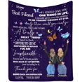 thumbnail image 1 of LHSHID Custom Blanket to My Best Friend I Would Give You The Ability to See Yourself Through My Syes Bed Throws Light Blanket Gift for Best Friend Bestie, 1 of 4