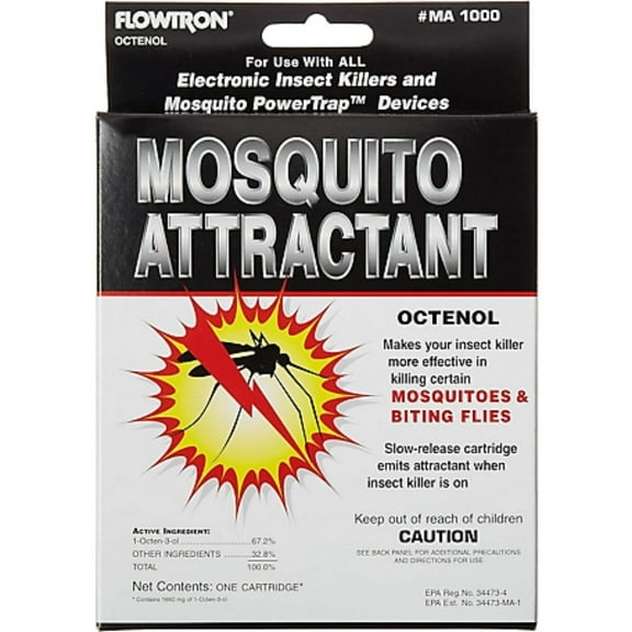 Flowtron Octenol Mosquito Attractant Cartridge, 5 Times More Effective, 1 Cartridge