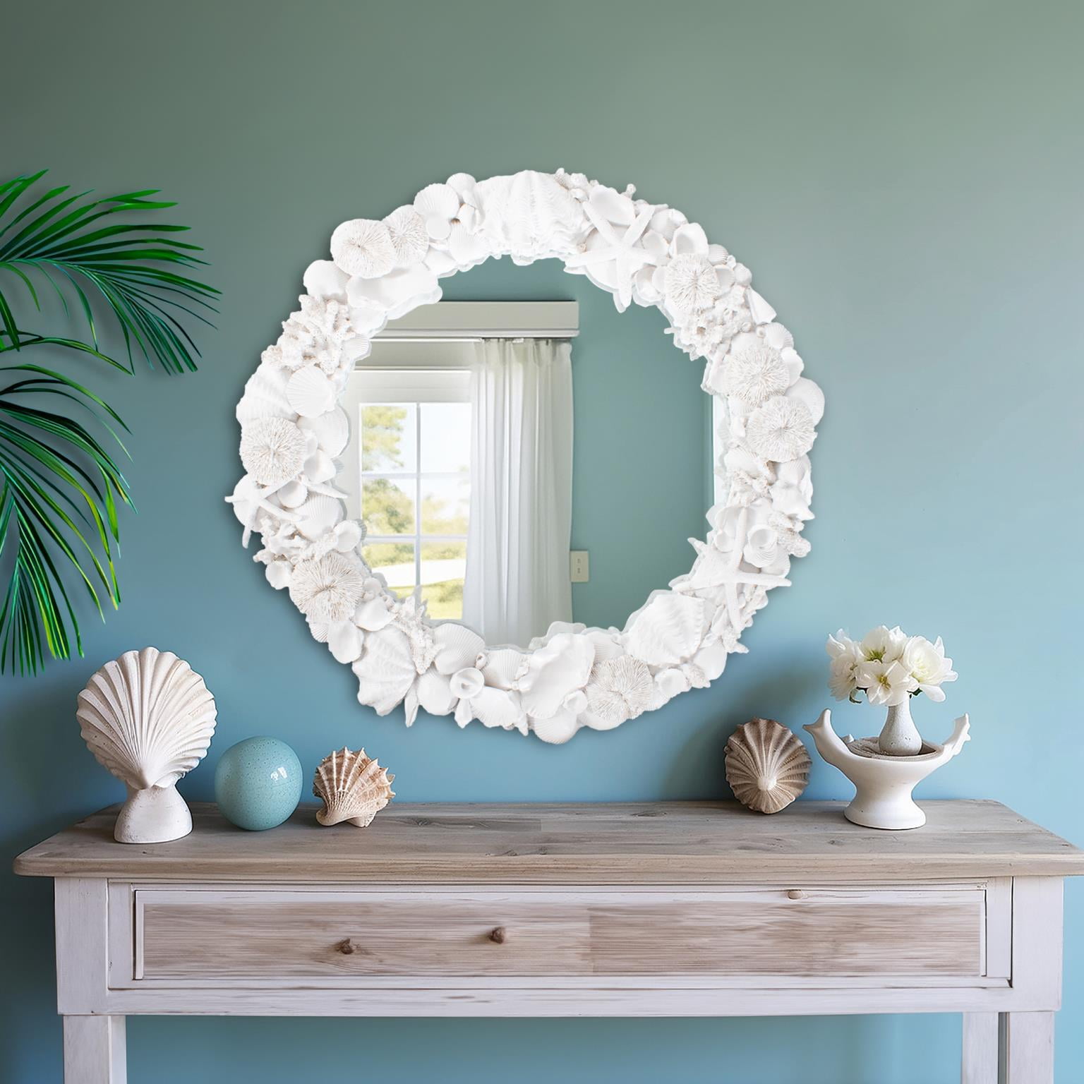 Whitewater Shell Mirror