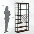 thumbnail image 4 of Costway Casier à Vin Industriel Polyvalent Autoportant pour Boulanger avec Porte-Verre, 4 of 10