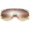 thumbnail image 5 of FEISEDY Oversized One Piece Sunglasses Women Men Fahion Siamese Lenses Retro Design B2580, 5 of 13