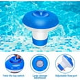 thumbnail image 3 of 2 Pcs Distributeur Flottant, Distributeur de Chlore Flottant Automatique pour Piscine, Distributeur de Produits Chimiques pour Piscine, Diffuseur de Chlore Flottant pour Piscine, 3 of 5