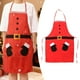 thumbnail image 5 of Delantal navideño con babero, delantal decorativo, lindo delantal de cocina novedoso para adultos Papá Noel, 5 of 9