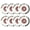 Prime White, variant on Rollerex ST360 92A 54mm x 32mm Roller Skate Wheels (8-Pack w/ Bearings, Spacers and Washers) (Color Options) - Indoor Outdoor - Use for Quad Skate Wheel Replacement (Rocket Red)