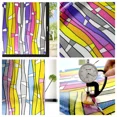 thumbnail image 4 of Película para privacidad de ventanas, pegatinas para ventanas de vidrio de colores, película tintada decorativa para ventanas del hogar, pegatinas para ventanas no adhesivas y anti-UV, 4 of 4
