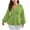 Green, variant on LIaqionyy Women Peplum Blouses Puff Long Sleeve Tie Waist Tops Elegant Business Plus Size Shirts
