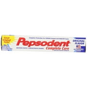 Pepsodent Complete Care Anticavity Enamel-Safe Teeth Whitening Toothpaste, Original, 5.5 oz