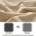 thumbnail image 6 of JOLUSERE 100% Organic Yarn-Dyed Cotton Duvet Cover King Set, 3 Pieces Cotton Bedding Duvet Cover,Ultra Soft & Fade Resistant,Khaki, 6 of 14