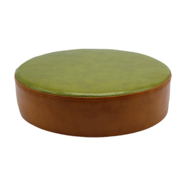 Cojín de taburete BLESIY de cuero PU Verde 30x8cm