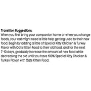 Special Kitty Chicken and Turkey Flavor with Oatmeal Kibble Dry Cat Food for Kittens, 3.15 lb Bag