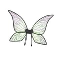 thumbnail image 4 of Ala de mariposa para niñas, fácil de poner, alas de ángel creativas para cumpleaños festivos negro, 4 of 8