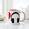 thumbnail image 6 of CafePress - I Heart Music Mug - 11 oz Ceramic Mug - Novelty Coffee Tea Cup, 6 of 6