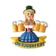 thumbnail image 1 of Imán para nevera Oktoberfest 3D de resina para niña colorida con cerveza, 1 of 2